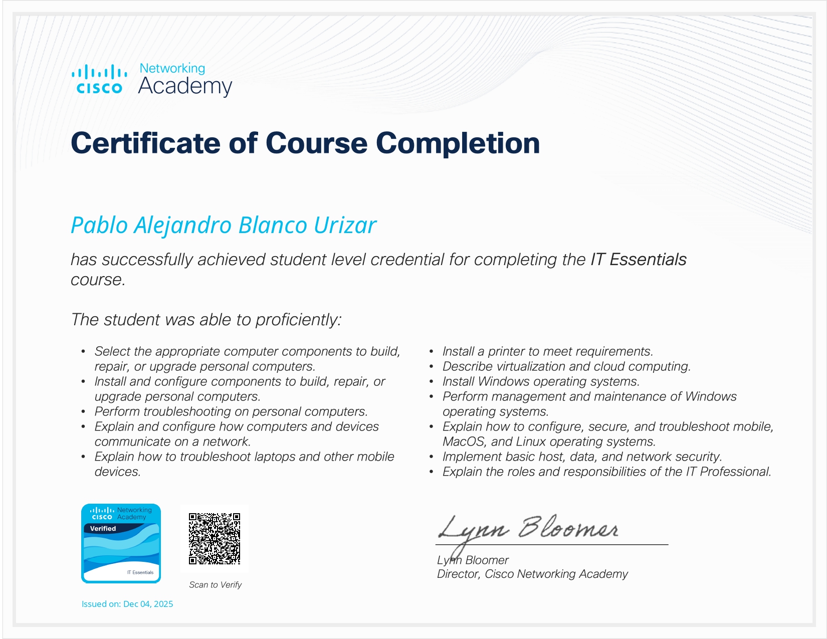 Certificado